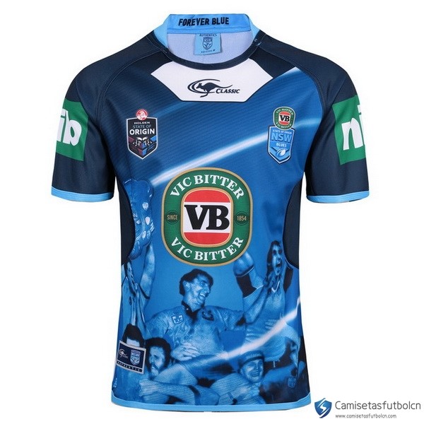 Camiseta NSW Blues Classic Capitanes TRUE Blue 2017-18 Azul